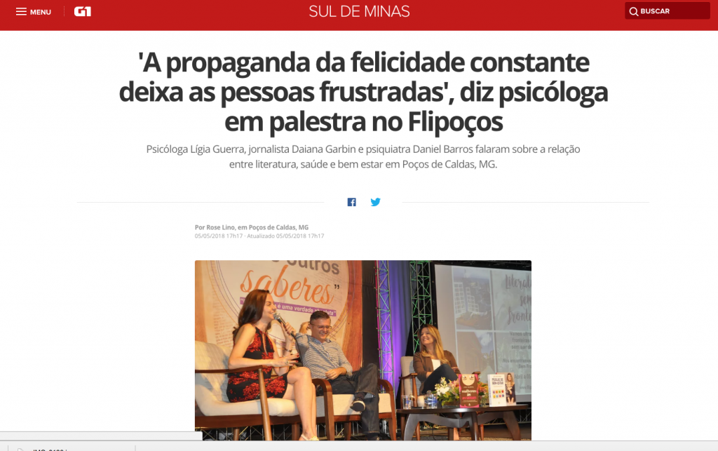 Lígia Guerra destaque no jornal de Minas